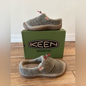KEEN Howser III Slides Shoes Women's 9 Brindle/Brindle Sherpa Fleece New In Box
